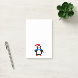 Klassischer Winterpinguin Post-it Klebezettel