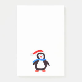 Klassischer Winterpinguin Post-it Klebezettel