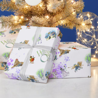 Klassischer Wizard of Oz Weihnachts-Splat-Wrap-Pap Geschenkpapier