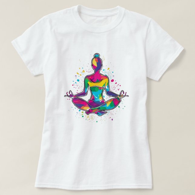 Klassischer Yoga-T - Shirt (Design vorne)