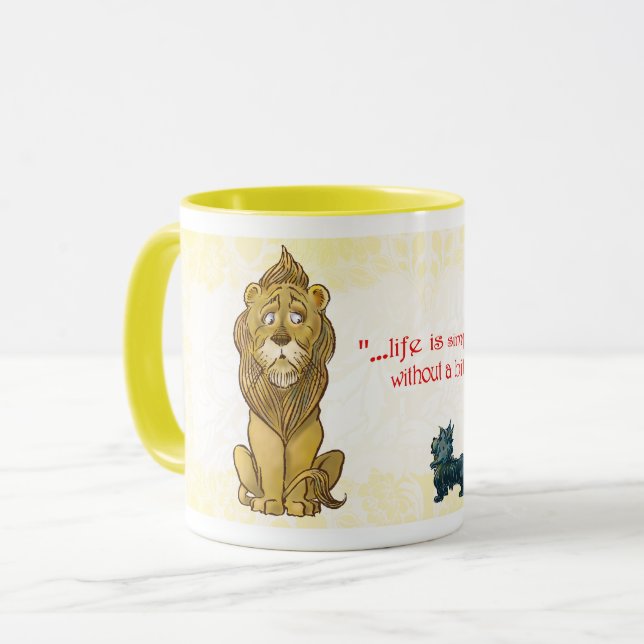 Klassischer Zauberer für Oz Courage Tasse (Vorderseite Links)
