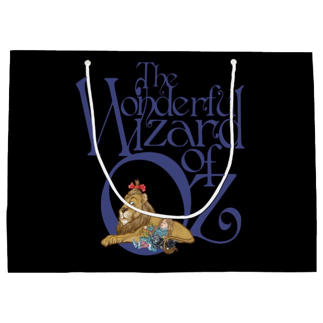 Klassischer Zauberer für Oz Geschenktasche mit Roy Große Geschenktüte (Rückseite)