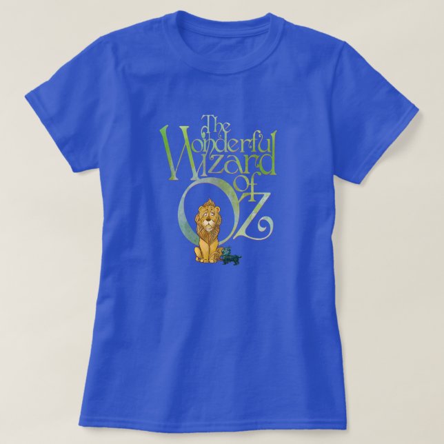 Klassischer Zauberer von Oz - Feige Lion & Toto te T-Shirt (Design vorne)