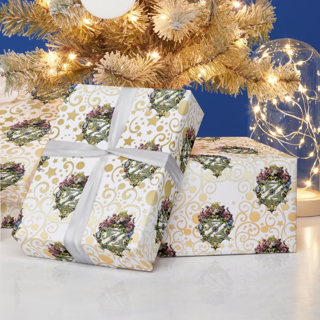 Klassischer Zauberer von Oz Weihnachten Geschenkpapier (Feiertage)