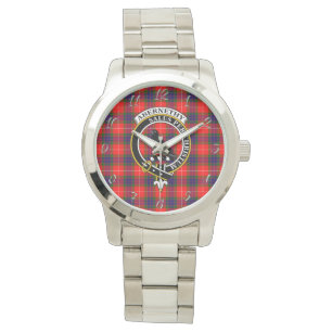 Klassischer Zeitloser Clan Abernethy Tartan Karier Armbanduhr