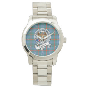 Klassischer Zeitloser Clan Agnew Alter Tartan Pla Armbanduhr