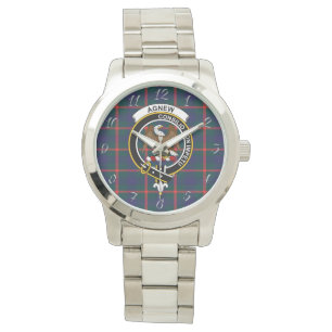 Klassischer Zeitloser Clan Agnew Tartan Kariert Gi Armbanduhr