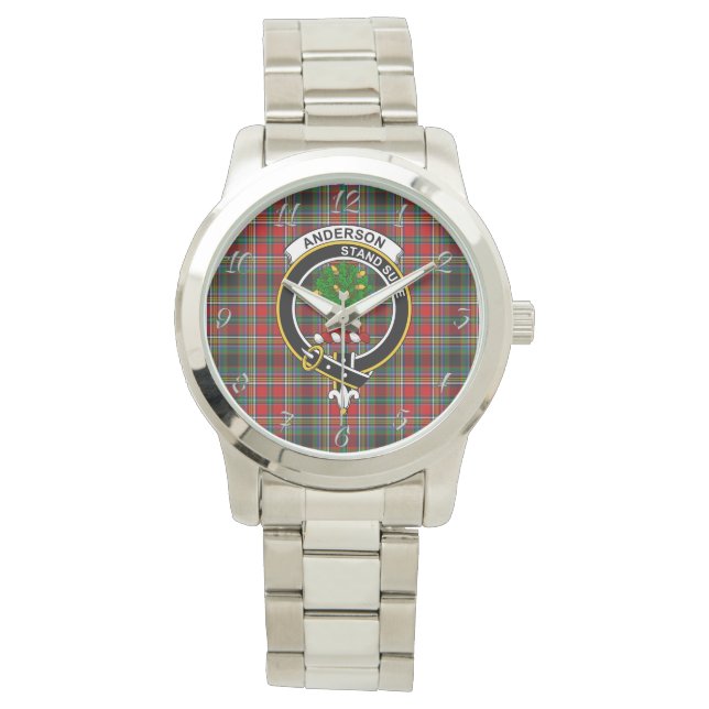 Klassischer zeitloser Clan Anderson von Arbrake Ta Armbanduhr (Vorderseite)