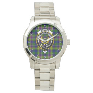 Klassischer zeitloser Clan Arnott Tartan Kariertes Armbanduhr