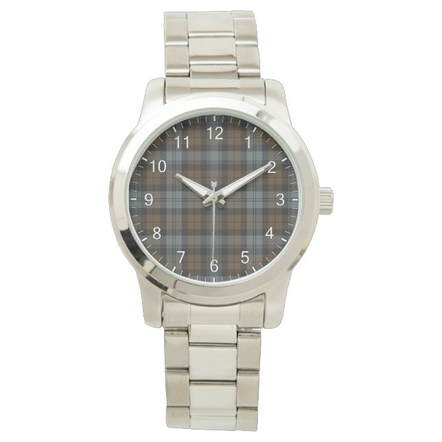 Klassischer Zeitloser Clan BlackWatch gewitterter  Armbanduhr (Vorderseite)