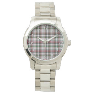 Klassischer Zeitloser Clan Borthwick Tartan Karier Armbanduhr