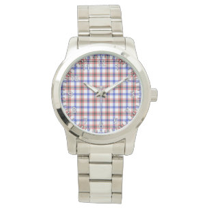 Klassischer Zeitloser Clan Boswell Moderner Tartan Armbanduhr
