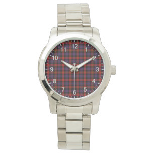 Klassischer Zeitloser Clan Broun Tartan Kariertes  Armbanduhr