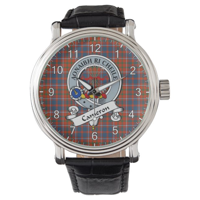 Klassischer zeitloser Clan Cameron von Lochiel Anc Armbanduhr (Vorderseite)