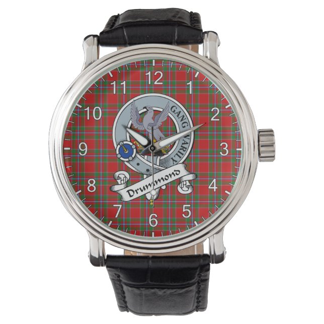 Klassischer zeitloser Clan Drummond des Perth-Abze Armbanduhr (Vorderseite)