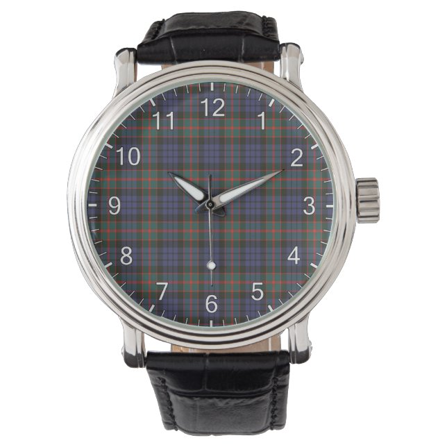 Klassischer zeitloser Clan Fletcher von Dunans Tar Armbanduhr (Vorderseite)