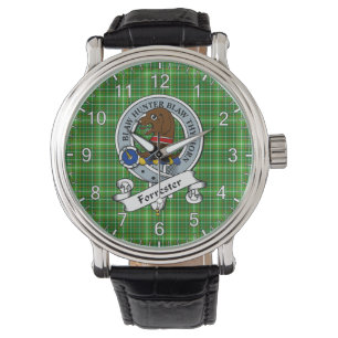 Klassischer Zeitloser Clan Forrester Jagd Abzeiche Armbanduhr