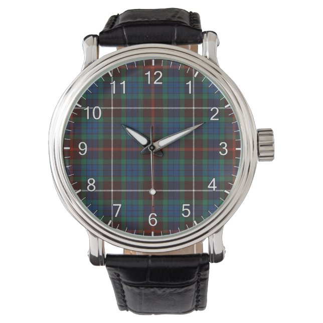 Klassischer Zeitloser Clan Fraser Jagd Alter Tarta Armbanduhr (Vorderseite)