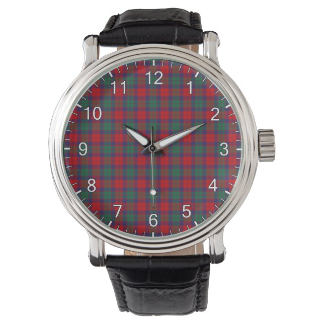 Klassischer zeitloser Clan Fraser von Alreifen Tar Armbanduhr (Vorderseite)