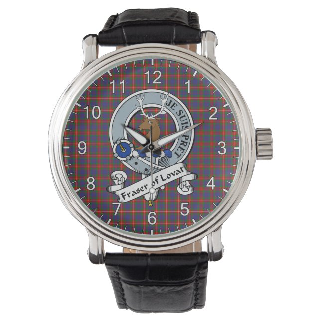 Klassischer Zeitloser Clan Fraser von Lovat Abzeic Armbanduhr (Vorderseite)