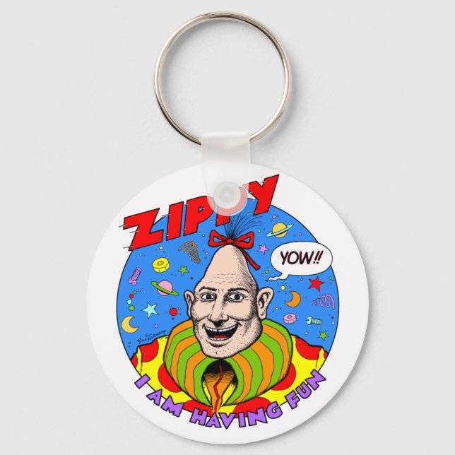 Klassischer Zippy Key Ring Schlüsselanhänger (Vorderseite)