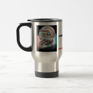 Klassisches 3D-Motorrad Reisebecher