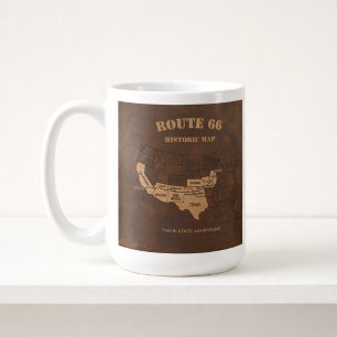 Klassisches Abenteuererbe der acht Staaten Kaffeetasse