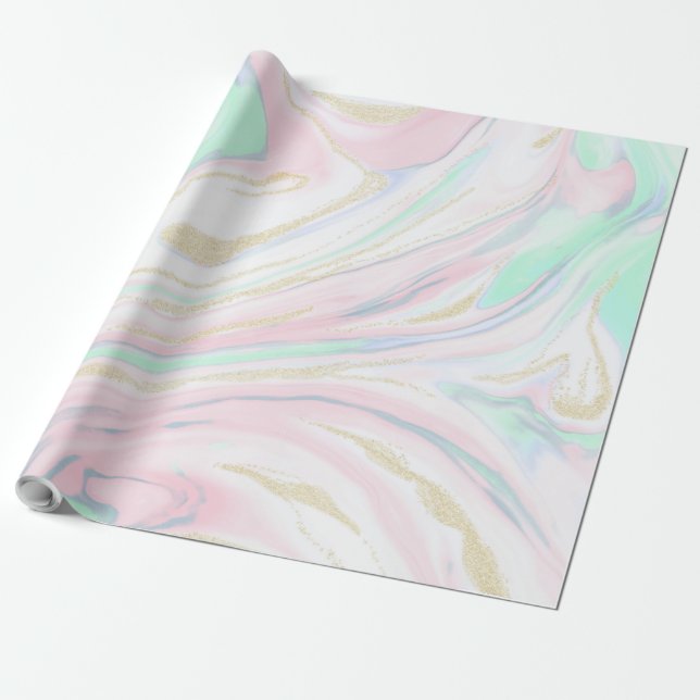 Klassisches abstraktes Design aus Marmor Geschenkpapier (Ungerollt)