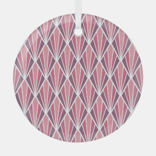 Klassisches abstraktes, geometrisches, stilvolles, ornament aus glas