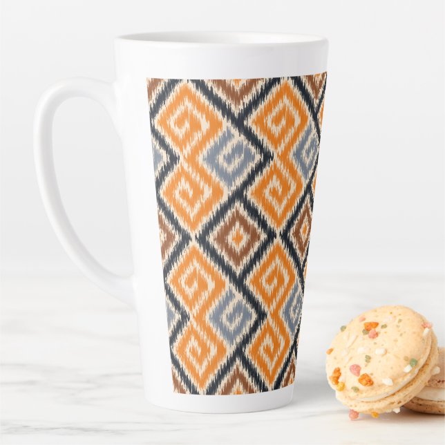 Klassisches afrikanisches Katzenmuster Orange und  Milchtasse (Beispiel)