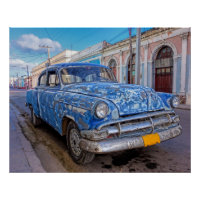 Klassisches amerikanisches Auto in Cienfuegos-Post