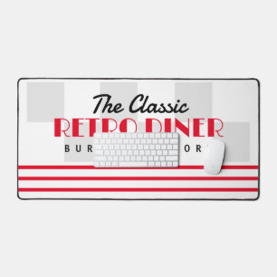 Klassisches amerikanisches Diner-Restaurant im Ret Schreibtischunterlage