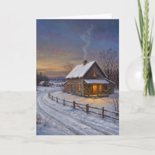 Klassisches amerikanisches Landhaus Weihnachten