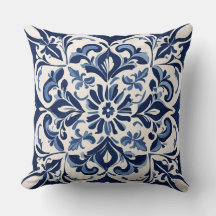 Klassisches andalusisches Mosaik, Blau und Weiß