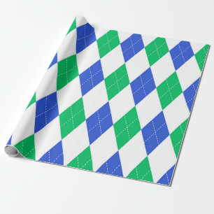 Klassisches Argyll-Muster - Golfparty Geschenkpapier