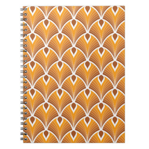 Klassisches Art Deco geometrisches Muster Notizblock