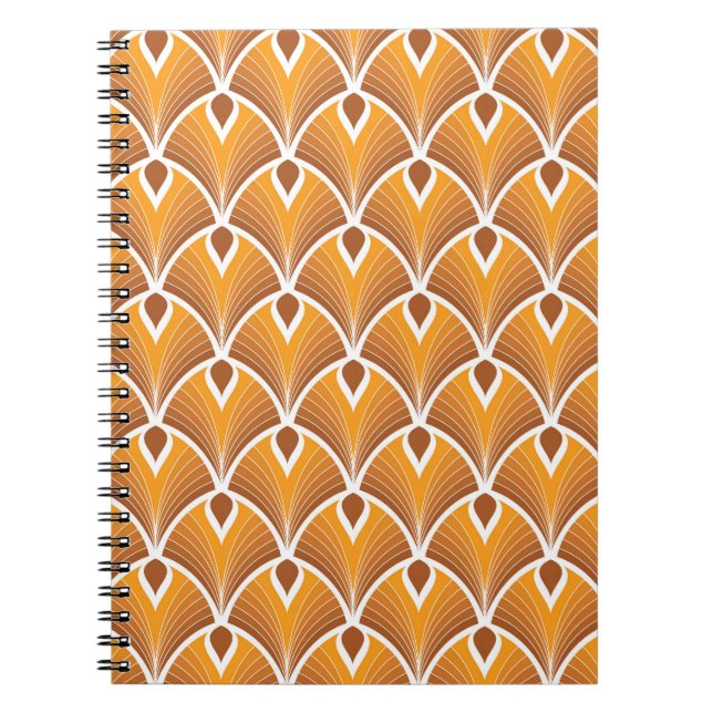 Klassisches Art Deco geometrisches Muster Notizblock (Vorderseite)