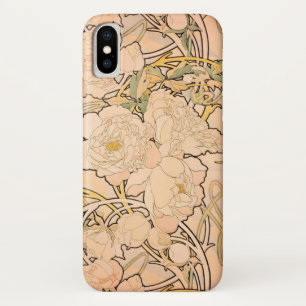 Klassisches Art Nouveau Pfingstrosen-Gartenmuster  Case-Mate iPhone Hülle