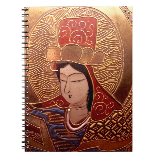 Klassisches asiatisches SpiralNotebook Notizblock (Vorderseite)