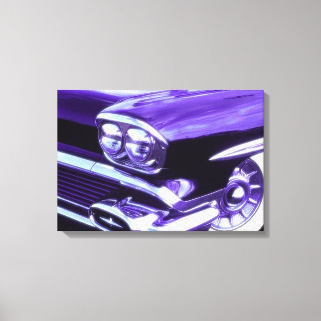 Klassisches Auto: 1958 Chevrolet Leinwanddruck (Vorderseite)