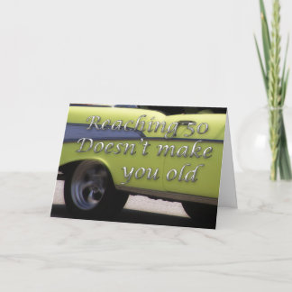 Klassisches Auto 50. Geburtstag Karte