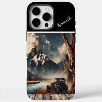 Klassisches Auto am Berg