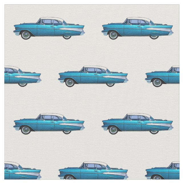 Klassisches Auto Chevy 1957 BelAire Stoff (Nahaufnahme)