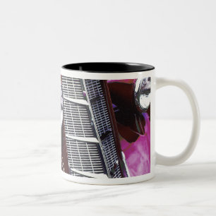Klassisches Auto: Kastanienbraun Zweifarbige Tasse