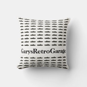 Klassisches Auto-Muster #11 @ Garysretrogarage mit Kissen