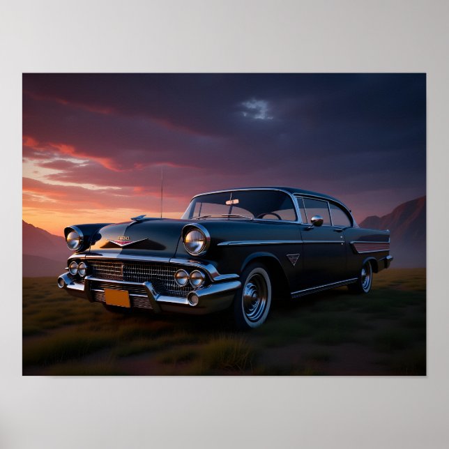 Klassisches Auto Poster (Vorne)