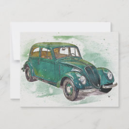 Klassisches Auto Postkarte