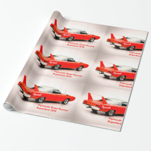Klassisches Autobild für glänzendes Papier Geschenkpapier