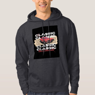 klassisches Automuster Hoodie