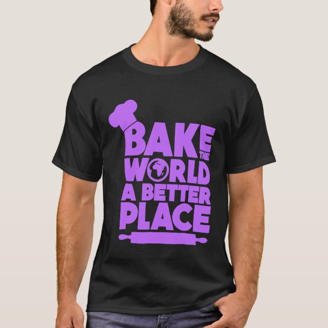 Klassisches Backen T Shirt Rolling Button Koch Hat (Vorderseite)